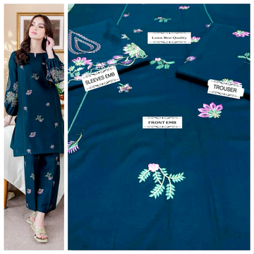 2Pc Embroidery Fancy Hit Article