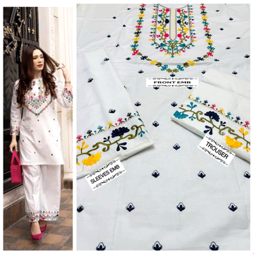 2Pc Embroidery Fancy Hit Article