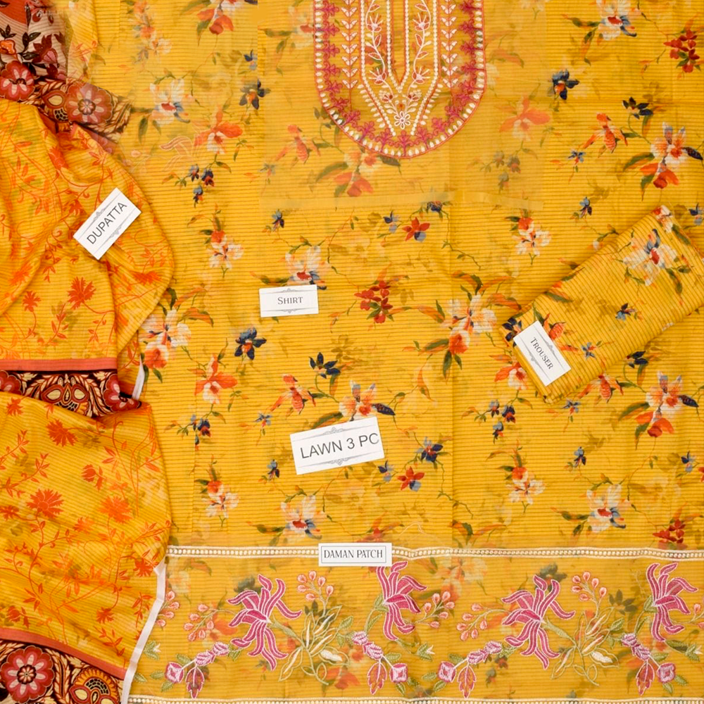 3Pc Fancy Lawn Asfa Nabeel Hit Article