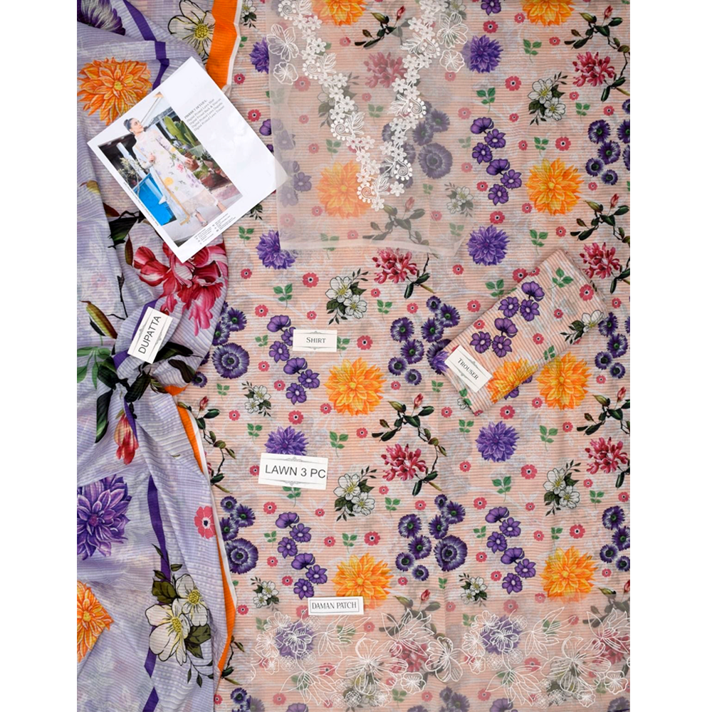 3Pc Fancy Lawn Asfa Nabeel Hit Article
