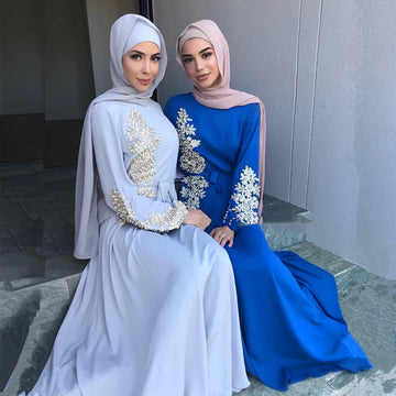 Embroidery Abaya Dubai Turkey Muslim Dress