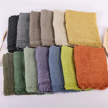 Solid Design Print Female Scarf