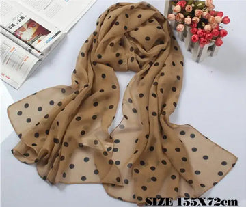 Women Chiffon Silk Floral Scarf