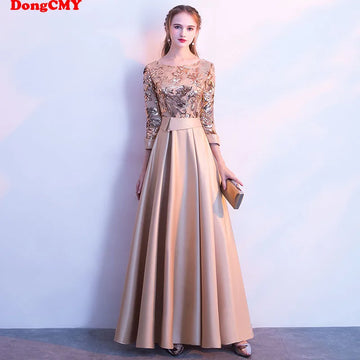 Sequined Plus Size Prom Gown
