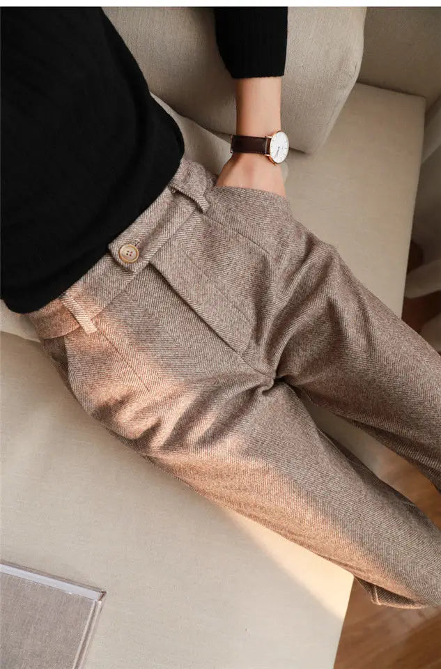 Women Woolen Harem Pants