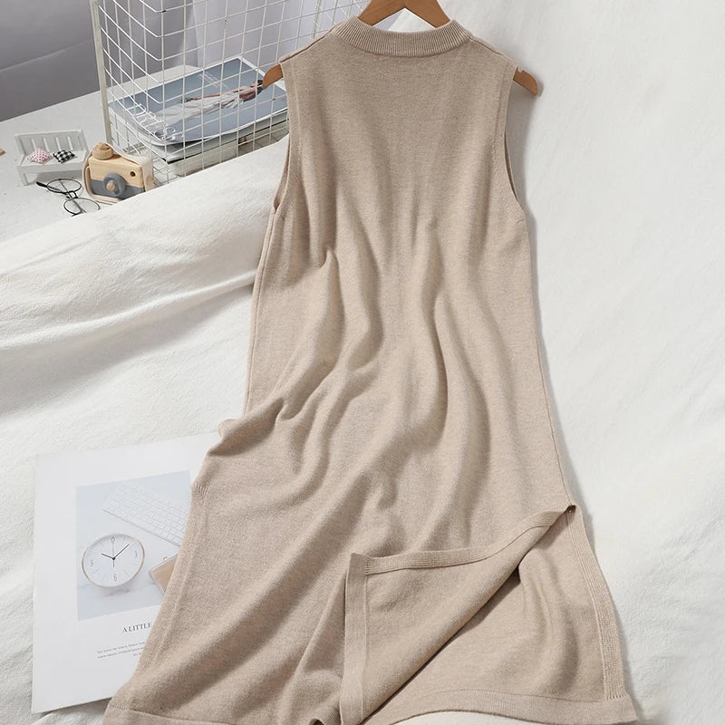 Sleeveless Summer Knit Dress