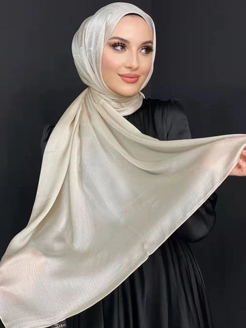 Muslim Silk Hijab Abayas Hijabs For Woman
