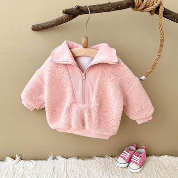 Baby Girls Lamb Wool Coat