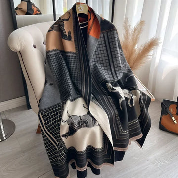Luxury Cashmere Poncho Scarf