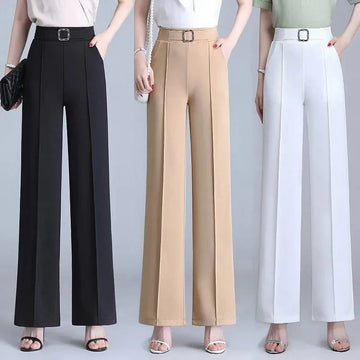 Women High Waist Wide Leg Pants