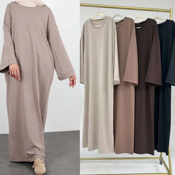 2024 Modest Solid Color Dress