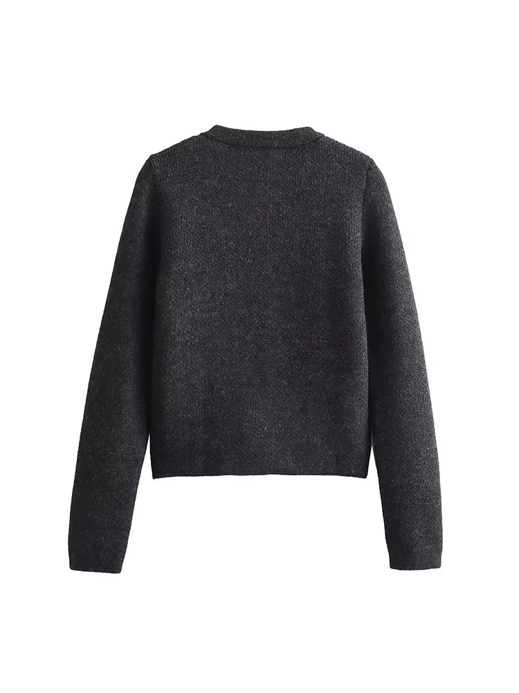 Slim Fit Knitted Cardigan Women
