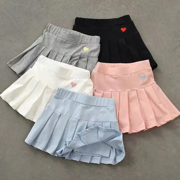 Girls' Pleated Culottes Skirt
