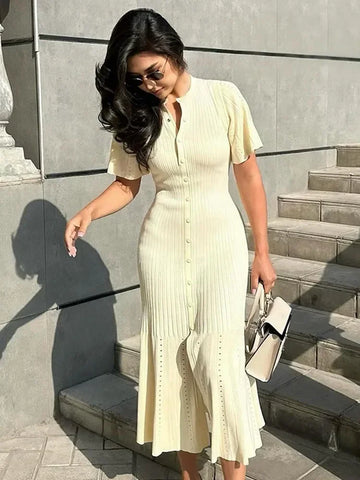 Knitted Maxi Dress for Women