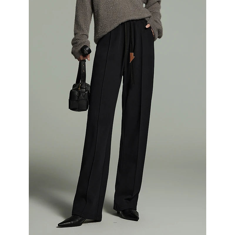 Women Plush Thicken Sweatpants