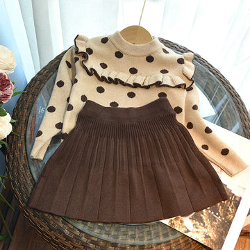 Girls Polka Dot Knitwear