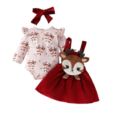 Baby Christmas Deer Dress