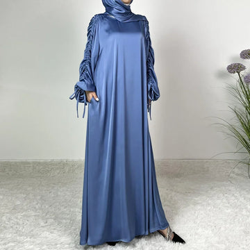 New Ramadan Satin Muslim Abaya