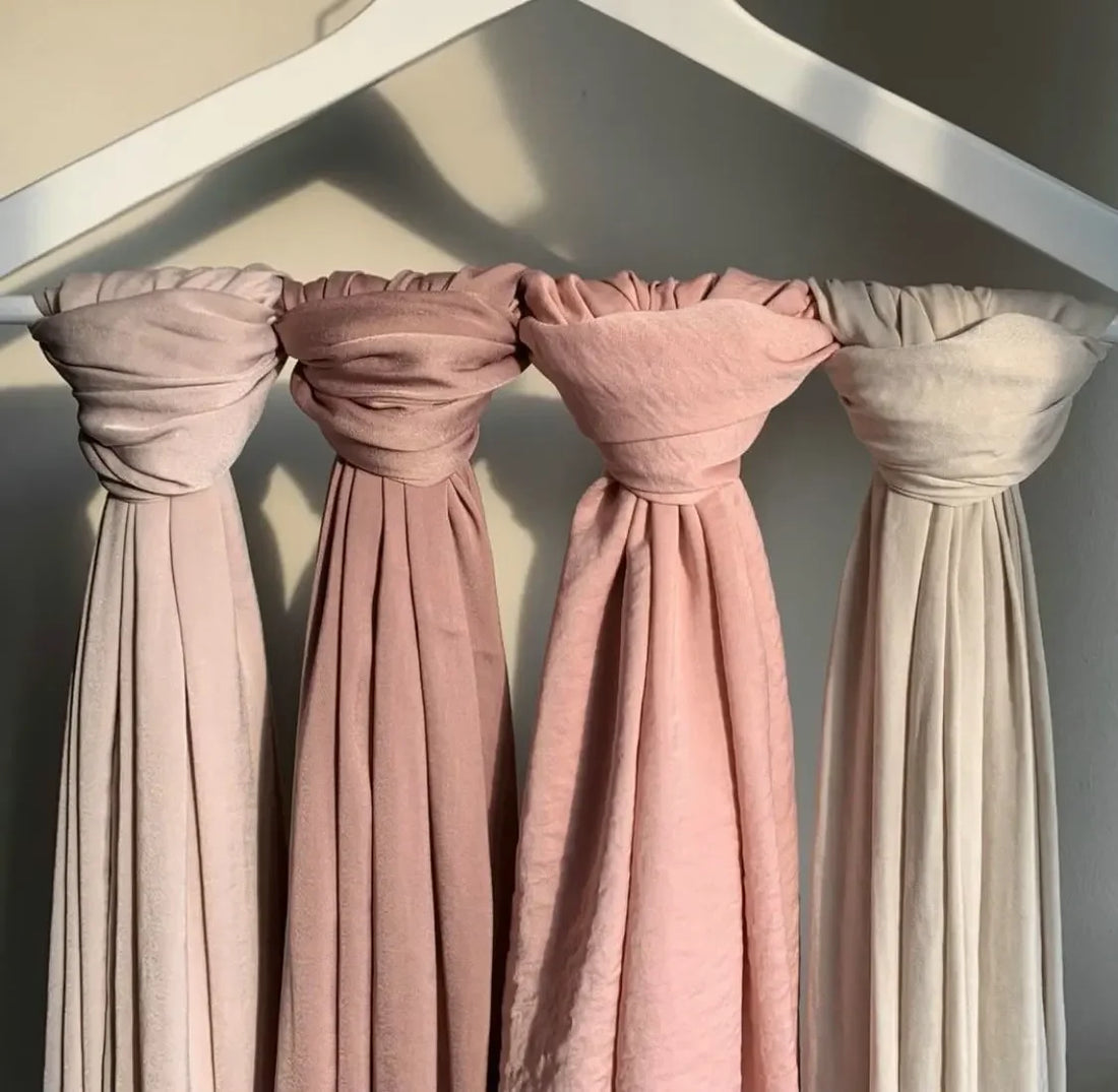 Velvet Satin Chiffon Hijab Scarf