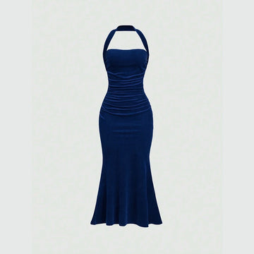 Sleeveless Wrap Maxi Dress
