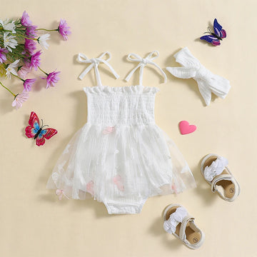 Baby Girls' Tulle Romper Set