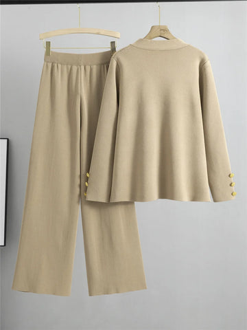 Women's Knit Sweater Pant Set