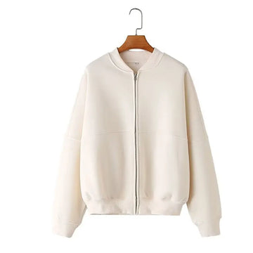 Women Retro Bomber Jacket Set