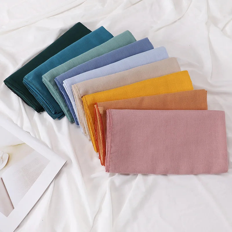Square Cotton Hijab Scarf