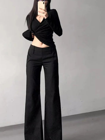 Women High Waist Leisure Pants