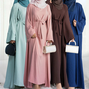 Open Abaya Kaftan 2 Piece Set