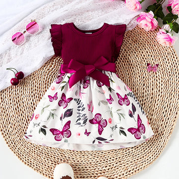 Baby Girl Butterfly Print Dress