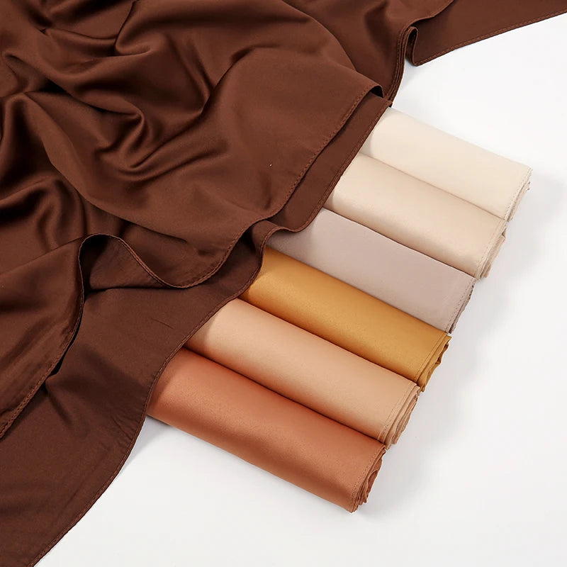 Silk Satin Muslim Hijab Scarf