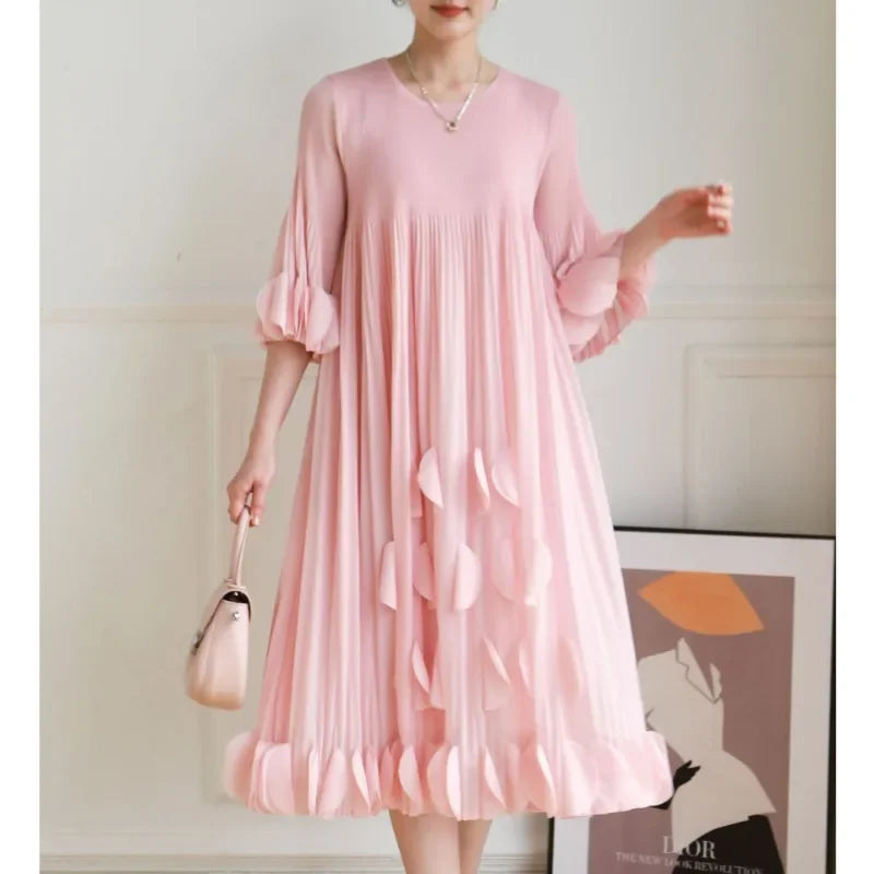 Women Plus Size Splicing Dress