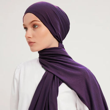 Plain Cotton Stretchy Hijab