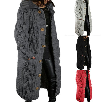 Twist Knit Long Sleeve Cardigan