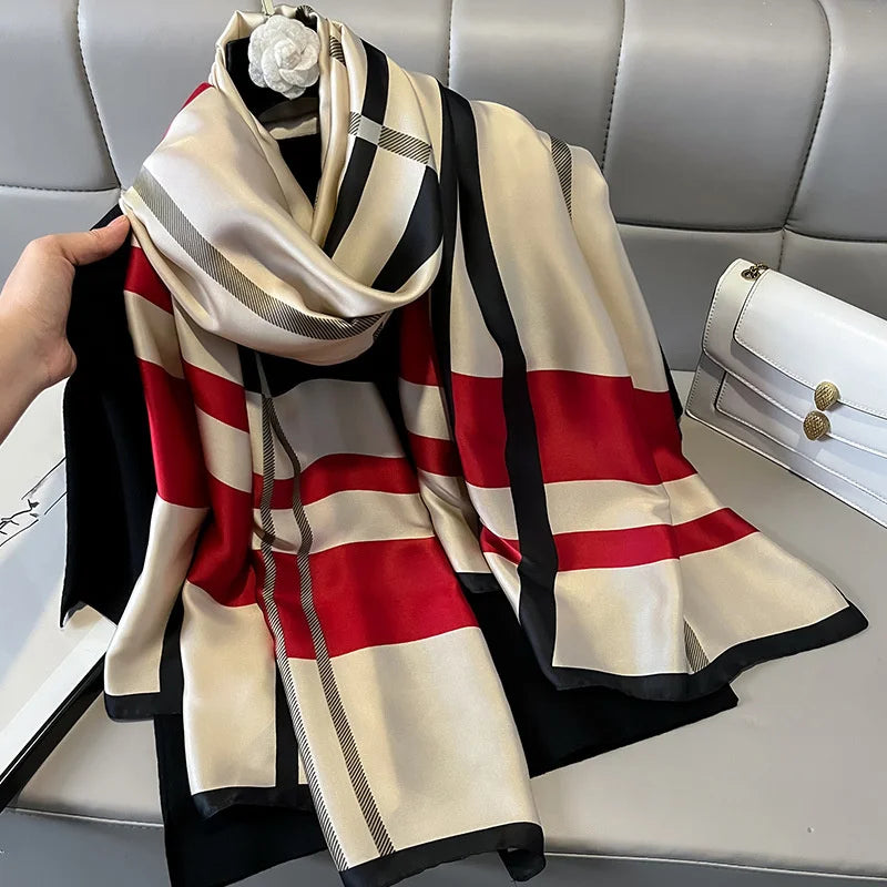 Silk Satin Summer Hijab Scarf