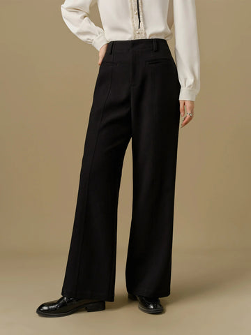 Women Black Suit Trousers