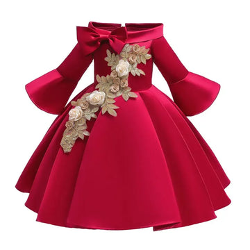 Girls Floral Princess Dress