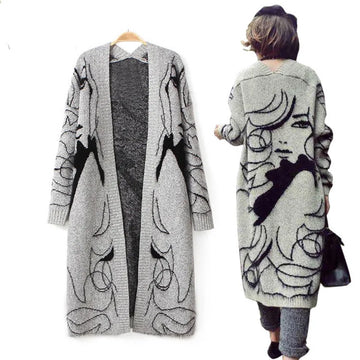 Autumn Winter Long Sleeve Cardigan