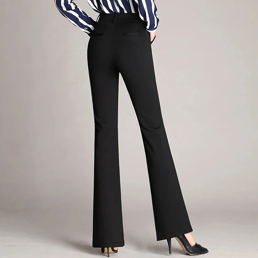 Women High Waist Flare Pants