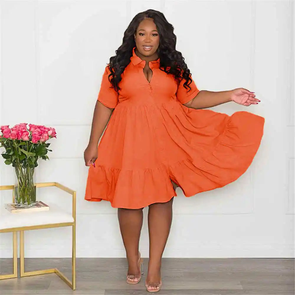 Solid Elegant Casual Cute Ball Gown