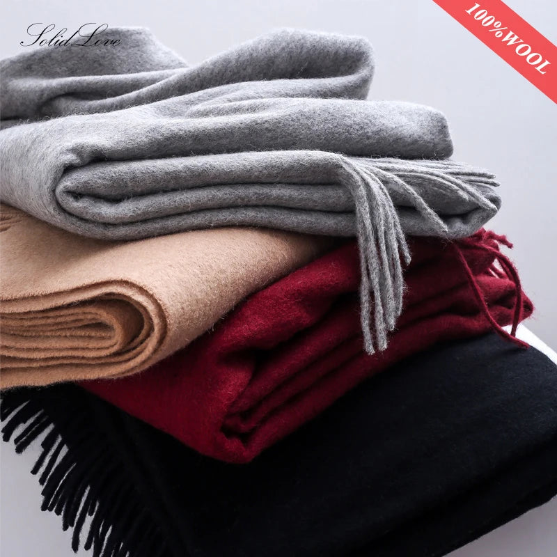 Solidlove Wool Winter Fashion Scarves