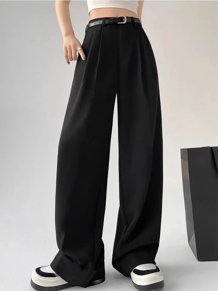 Women Vintage Baggy Suit Pants