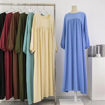 Spring Muslim Loose Maxi Dress