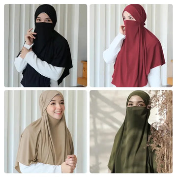 Large Plain Muslim Ethnic Hijab
