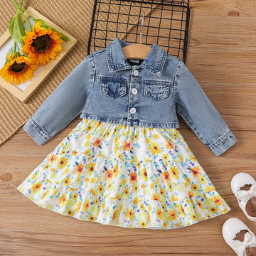 Baby Girl Sunflower Dress Set