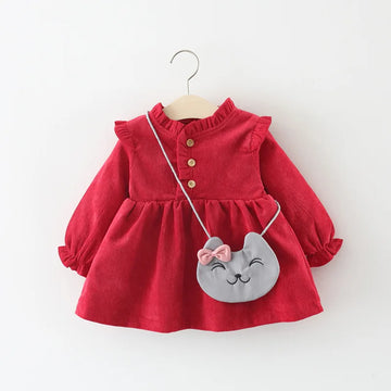 Baby Girl Corduroy Dress Set