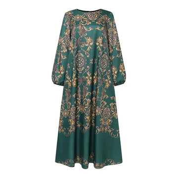 Vintage Muslim Party Maxi Dress