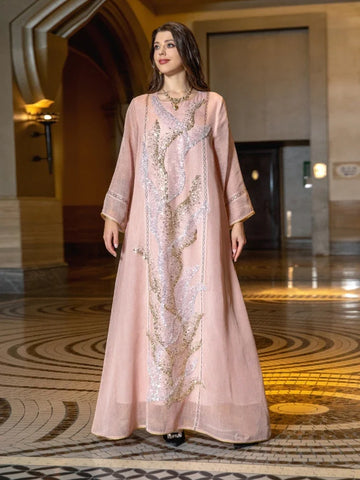 Eid Muslim Party Abaya Dress