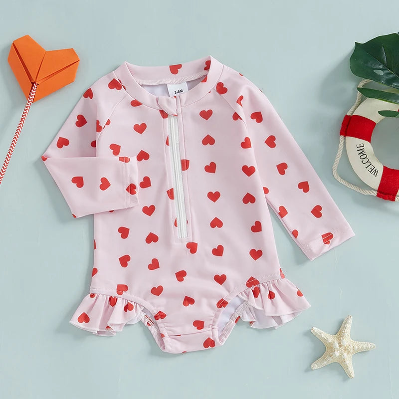 Toddler Girls' Floral Swimsuit
